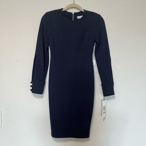 Calvin Klein Navy Mini Bodycon Dress